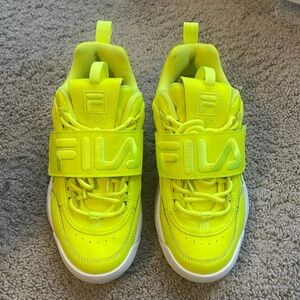 Fila sneakers neon green - size 7